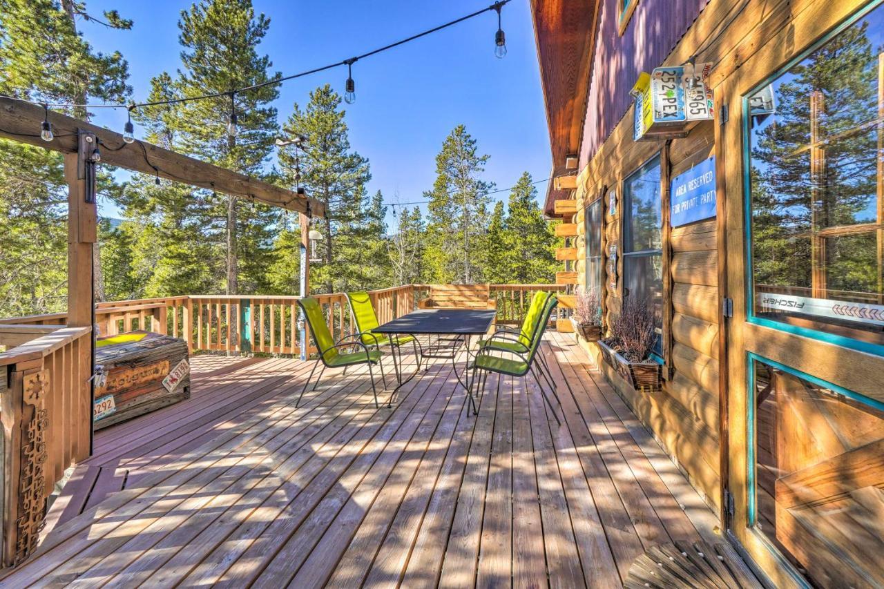 Secluded Black Hawk Log Cabin With Fire Pit! Buitenkant foto
