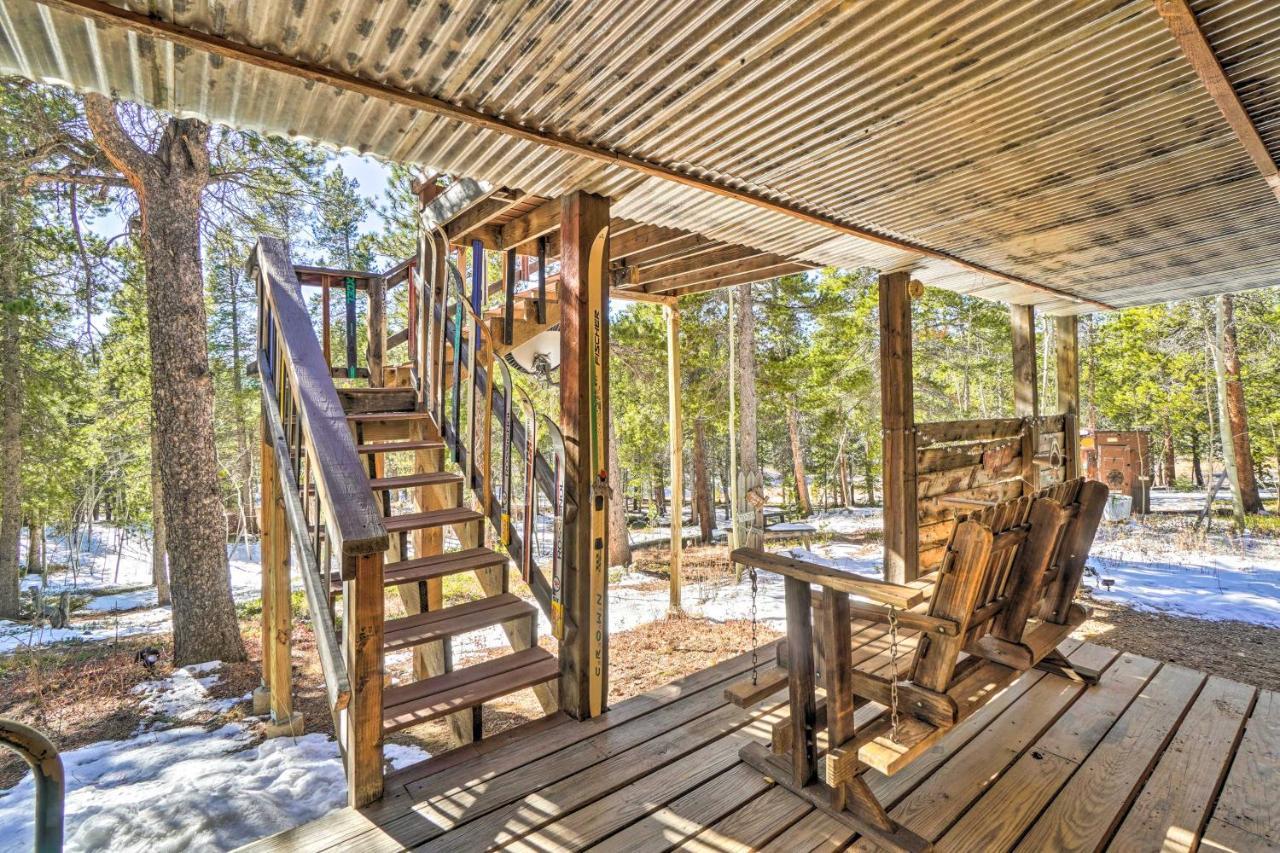 Secluded Black Hawk Log Cabin With Fire Pit! Buitenkant foto