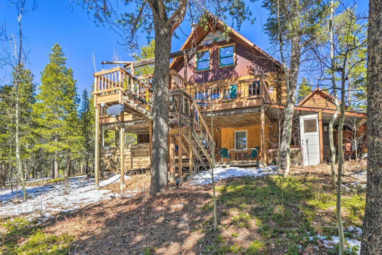 Secluded Black Hawk Log Cabin With Fire Pit! Buitenkant foto
