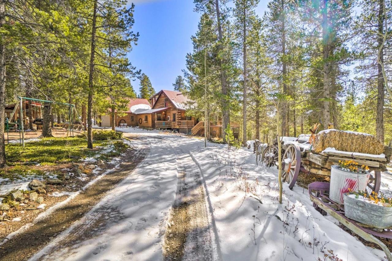Secluded Black Hawk Log Cabin With Fire Pit! Buitenkant foto