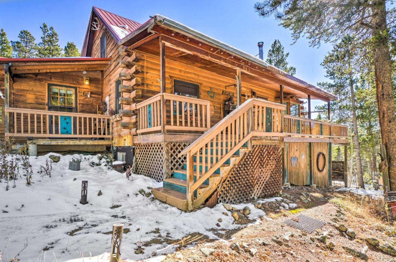 Secluded Black Hawk Log Cabin With Fire Pit! Buitenkant foto
